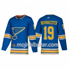 Dresovi St. Louis Blues Jay Bouwmeester 19 Adidas 2018-2019 Alternate Authentic - Muške